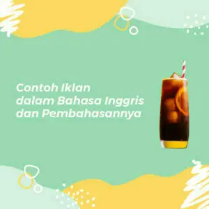 contoh iklan minuman dalam bahasa inggris