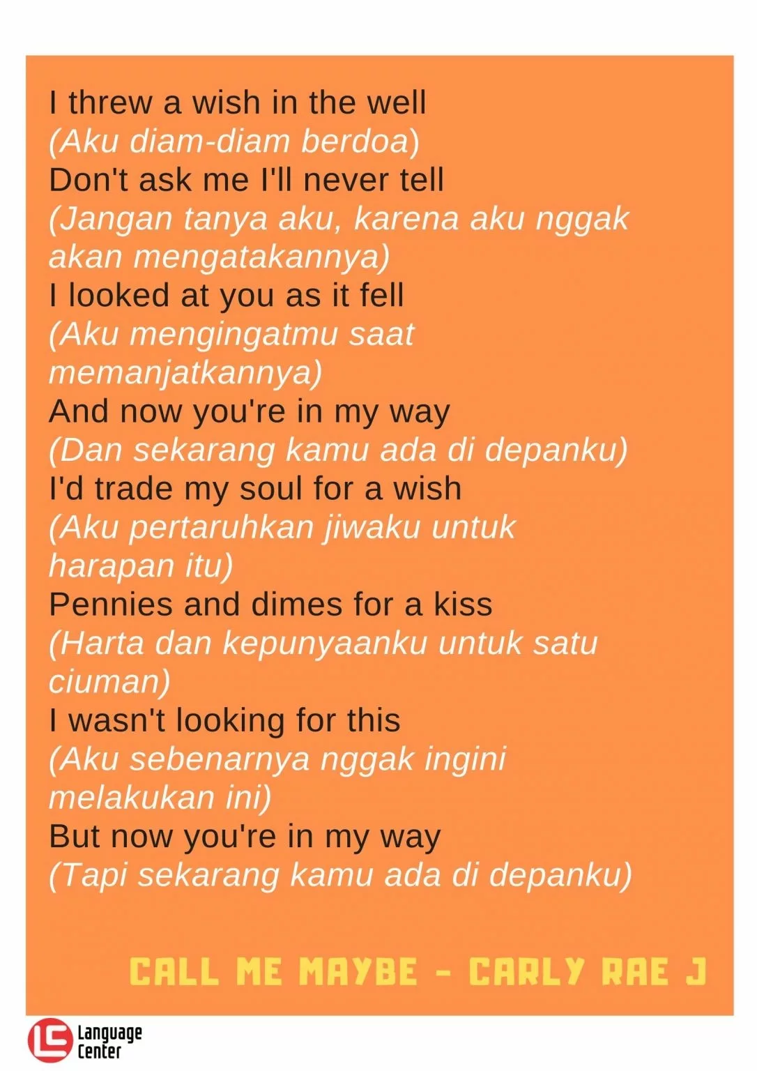 20 Rekomendasi Lagu Untuk Belajar Bahasa Inggris - Kampung Inggris LC Pare